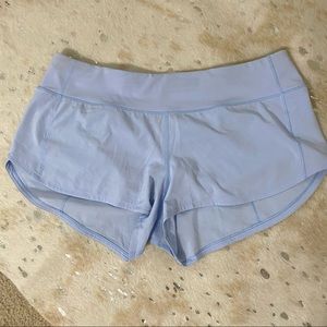 Lululemon Speed Up Short 2.5” in Light Blue